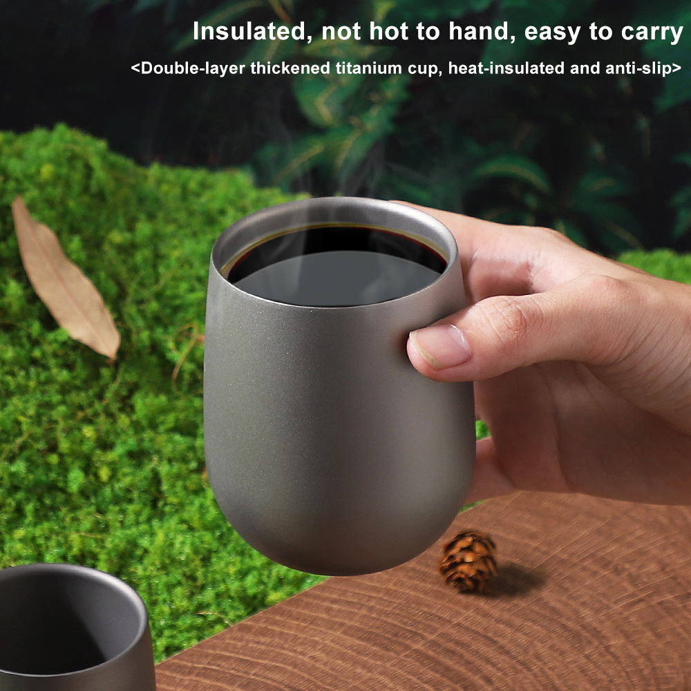 Titanium Cup Insulated Double  - مراجعة Camping Cooking And Drinking وسعره