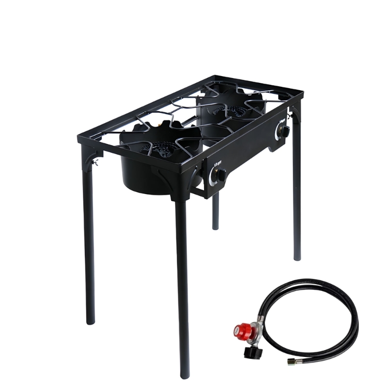 Power 150000 Double Stove For  - مراجعة Camping Double Cooking Stove وسعره