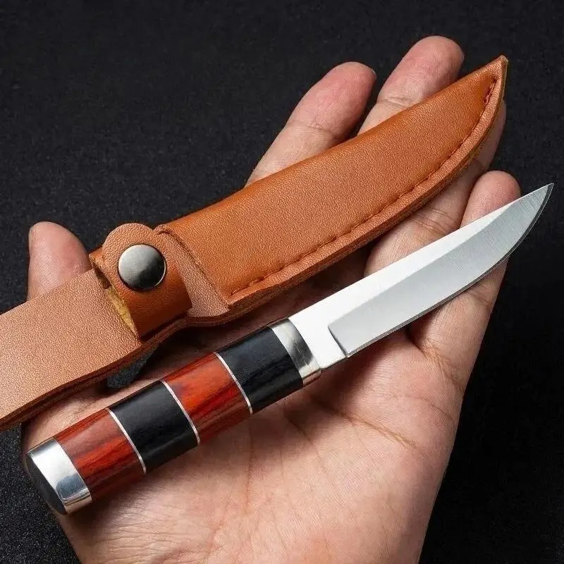 Premium Stainless Steel BBQ Kn - مراجعة Camping Cooking Knife With Sheath وسعره