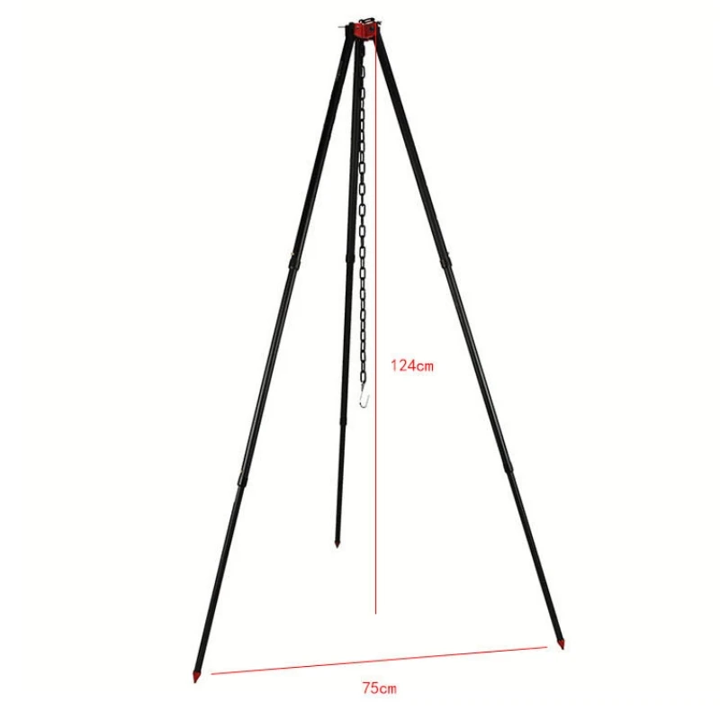 Outdoor Large Bonfire Tripod P - مراجعة Camping Cooking Tripod وسعره