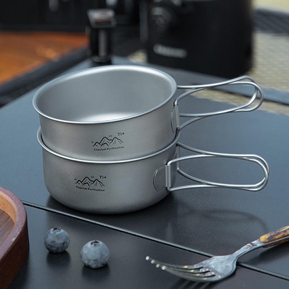 Compact Titanium Alloy Camping - مراجعة Camping Cooking Dishes وسعره