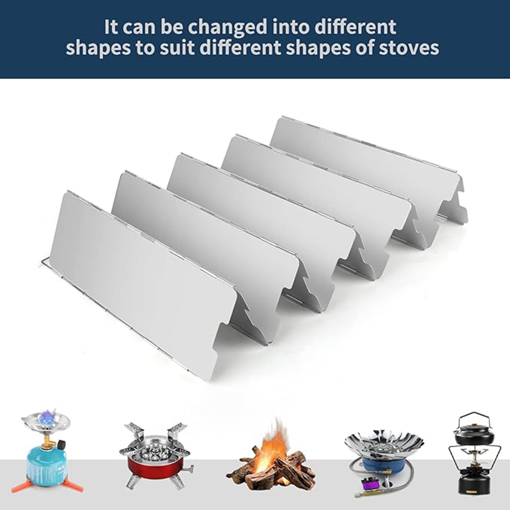 8/9/10/12/14/16 Plates Folding - مراجعة Camping Cooking Windscreen وسعره