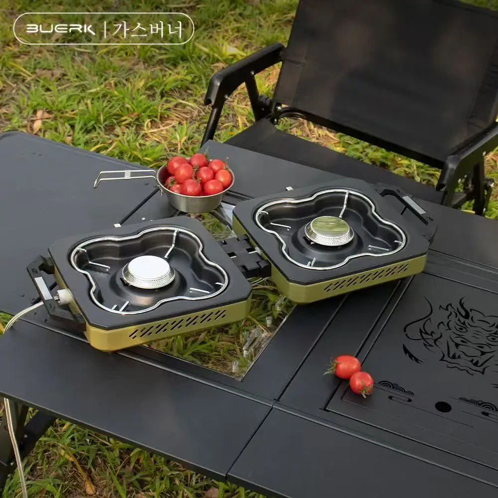 BUERK Camping Stove Double Bur - مراجعة Camping Double Cooking Stove وسعره