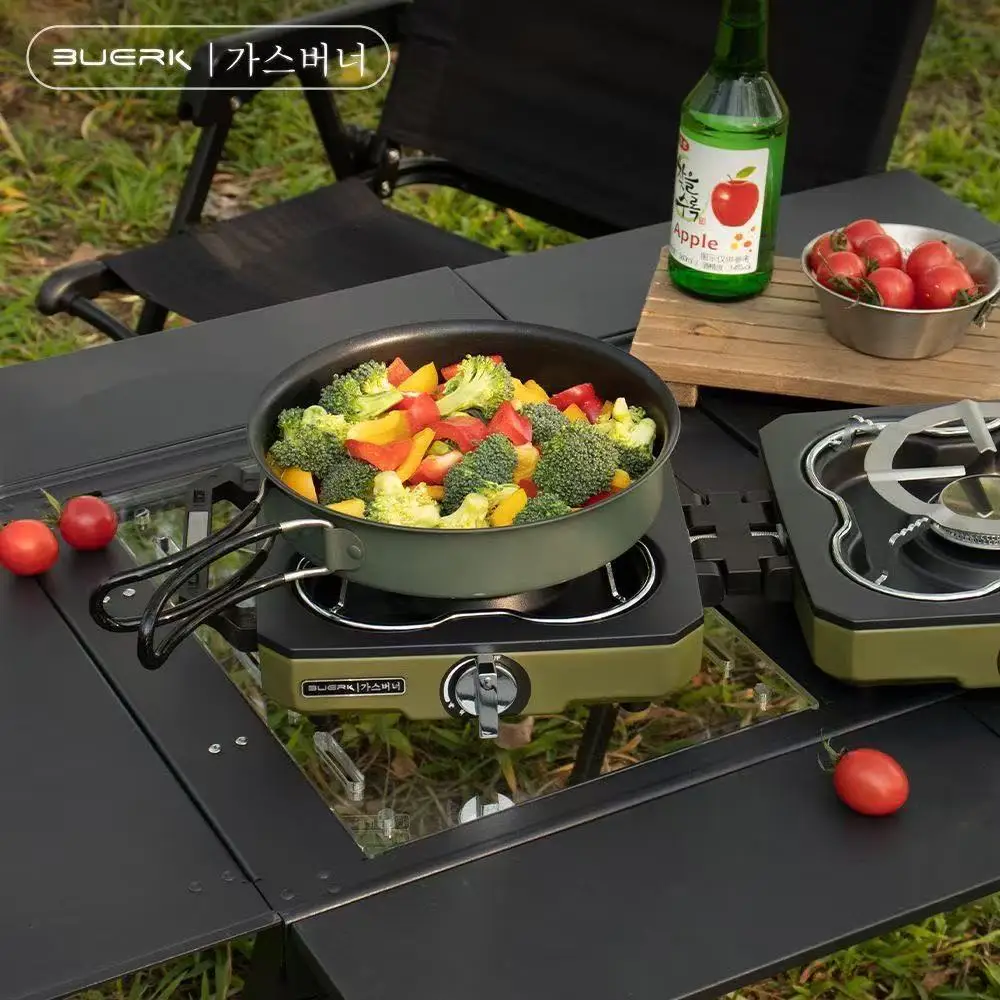 BUERK Camping Stove Double Bur - مراجعة Camping Double Cooking Stove وسعره