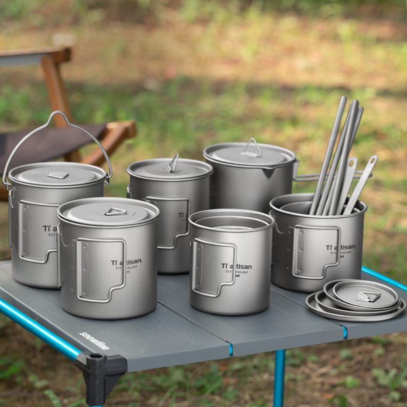 Tiartisan Outdoor Titanium Lig - مراجعة Camping Cooking Mug وسعره