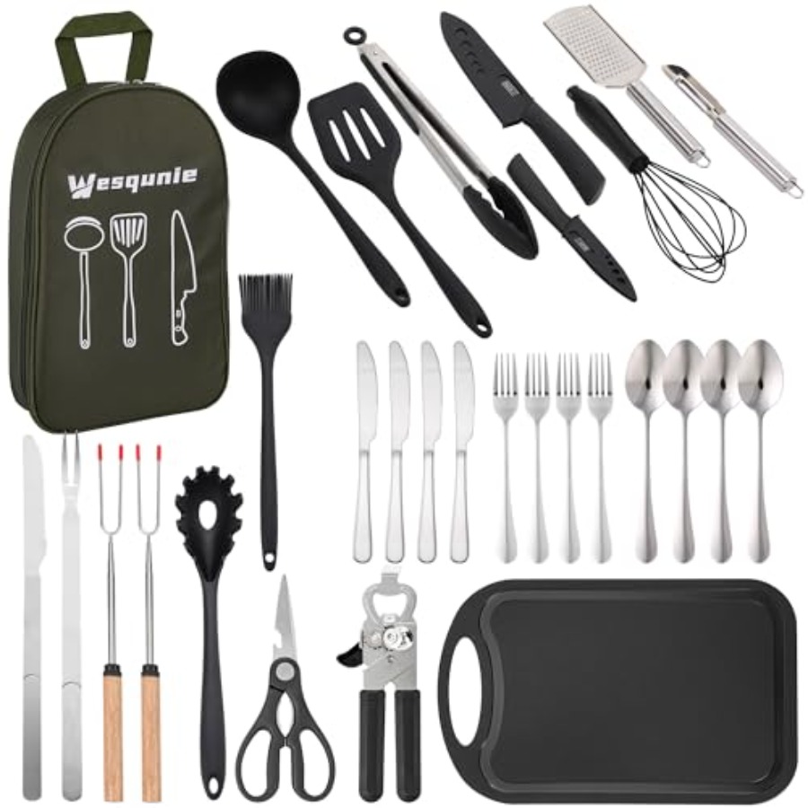 Camping Cooking Essentials Ute - مراجعة Camping Cooking Essentials Kit وسعره