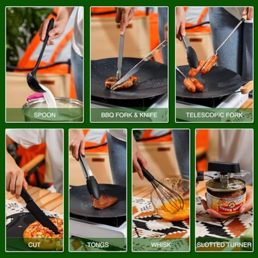Camping Cooking Essentials Ute - مراجعة Camping Cooking Essentials Kit وسعره