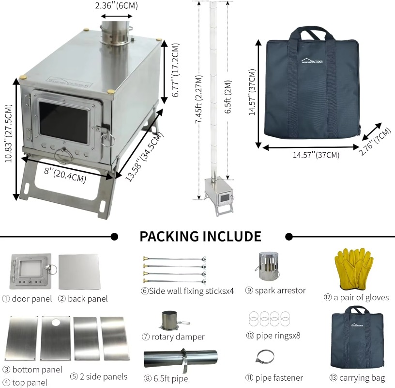 【Popular】DANCHEL S1 Foldable T - مراجعة Camping Cooking Area وسعره