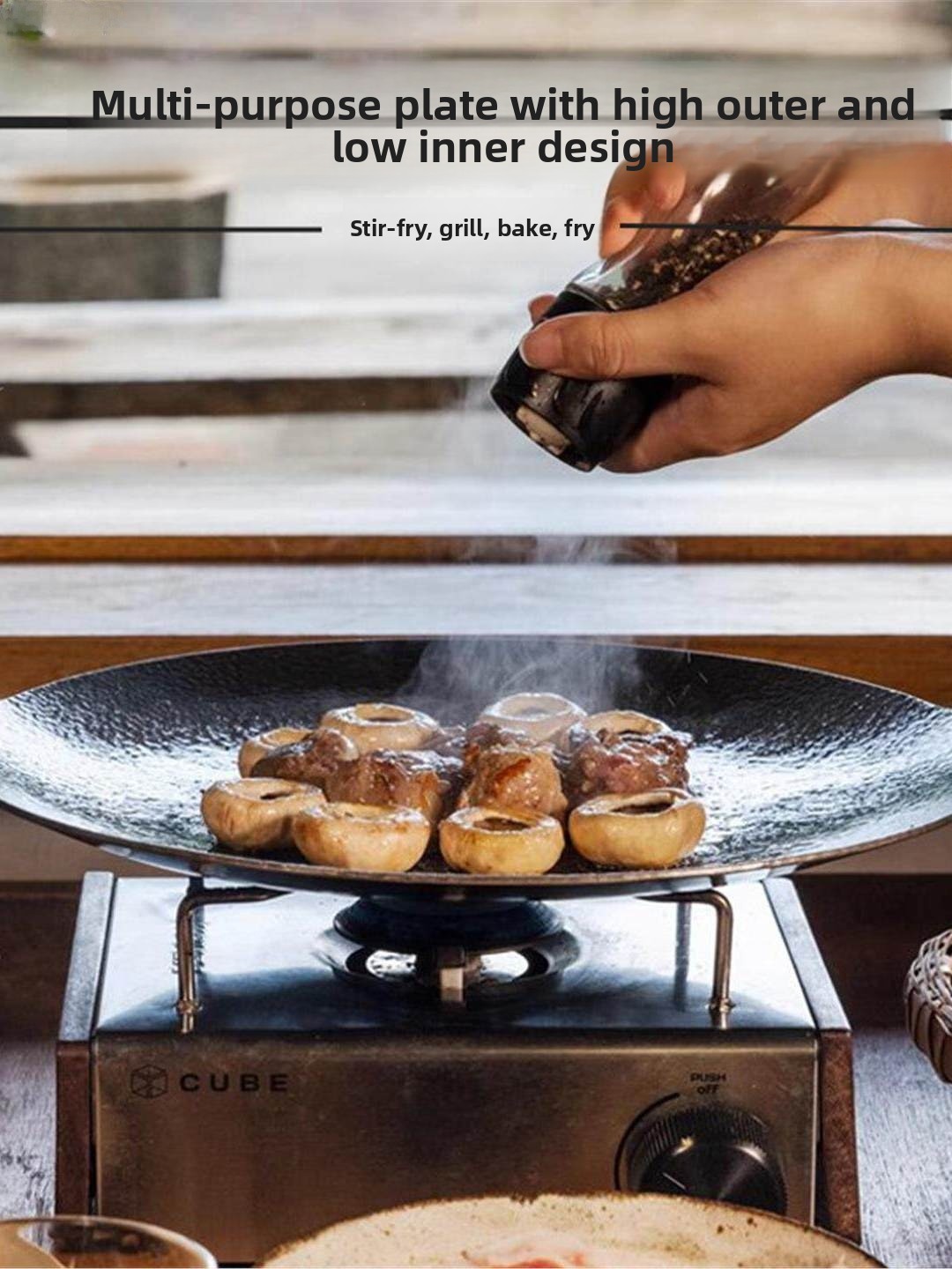 Outdoor Cast Iron Charcoal Gri - مراجعة Camping Cooking Area وسعره