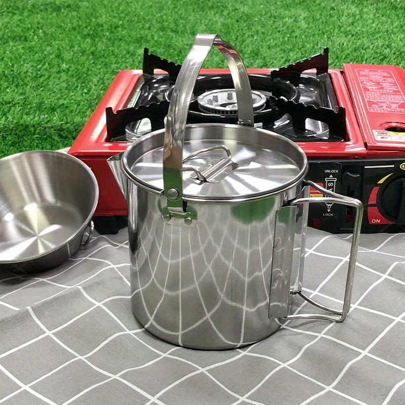 1PC Compact and Portable 1.2L  - مراجعة Camping Cooking Dishes وسعره