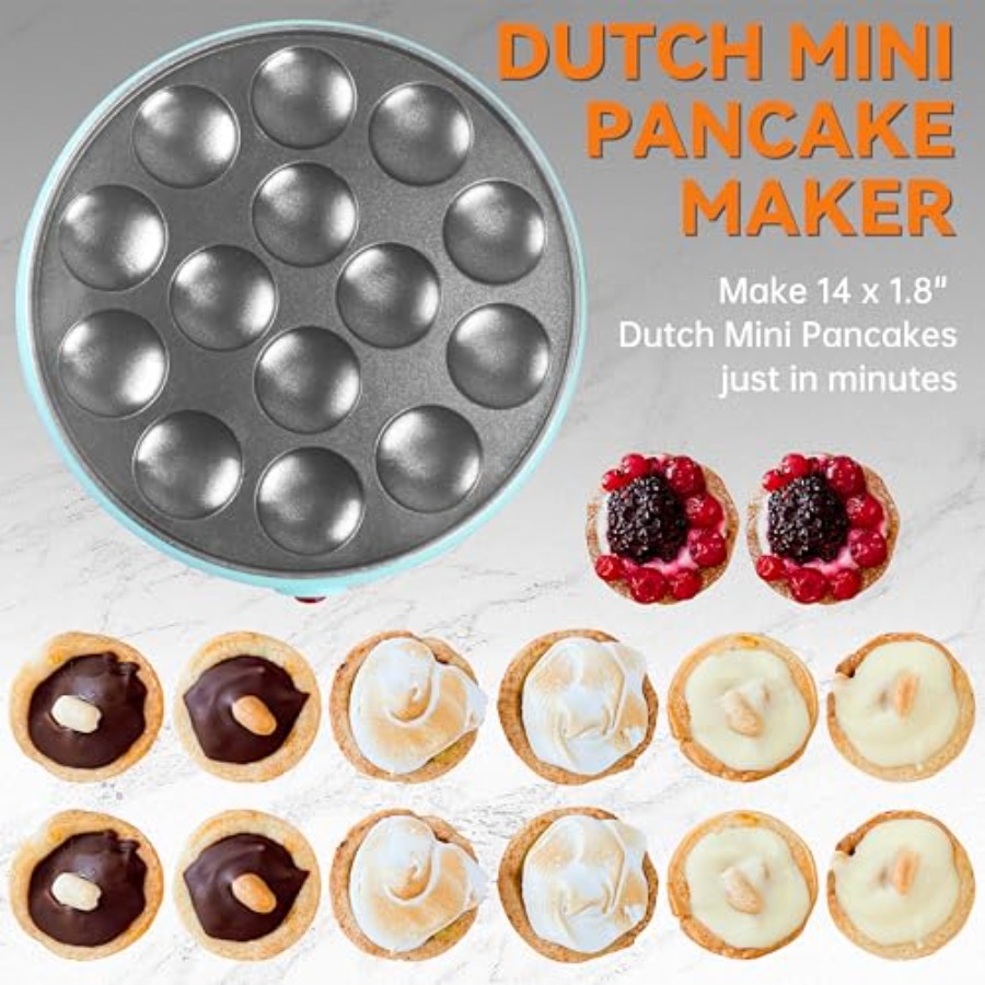 Mini Pancakes Maker Machine Du - مراجعة Camping Cooking Griddle وسعره
