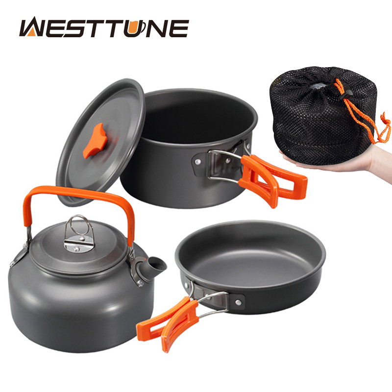 WESTTUNE Camping Cookware Kit  - مراجعة Camping Cooking Set Large وسعره