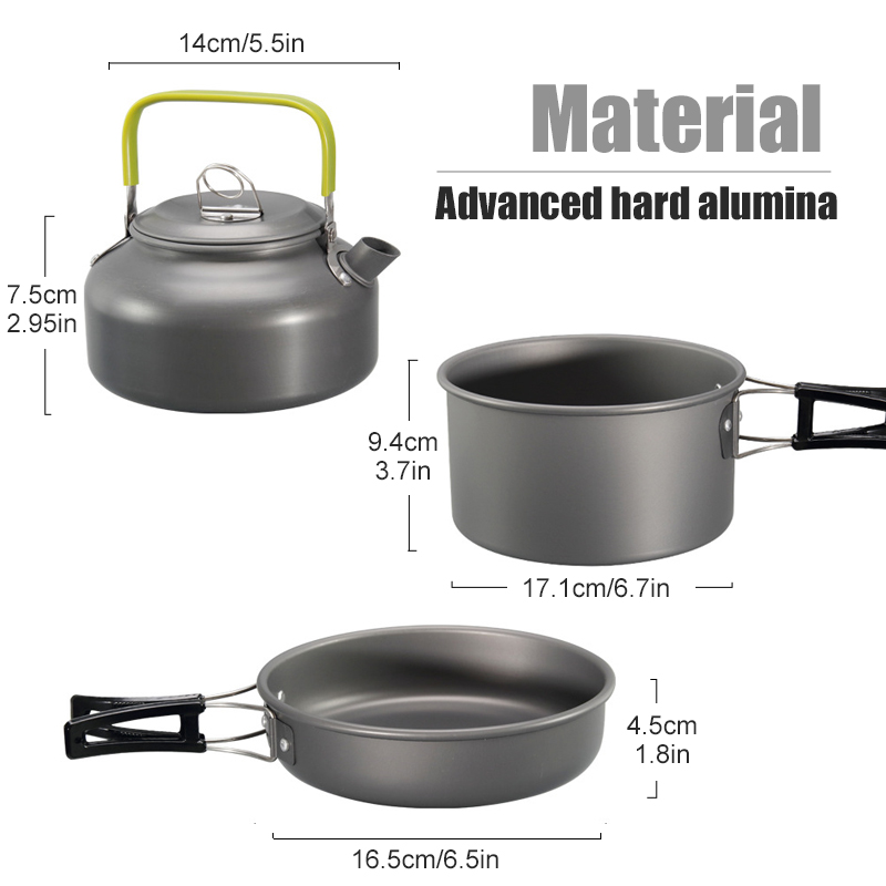 WESTTUNE Camping Cookware Kit  - مراجعة Camping Cooking Set Large وسعره