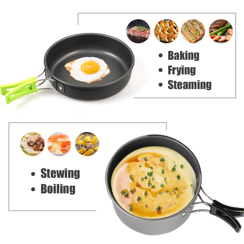WESTTUNE Camping Cookware Kit  - مراجعة Camping Cooking Set Large وسعره