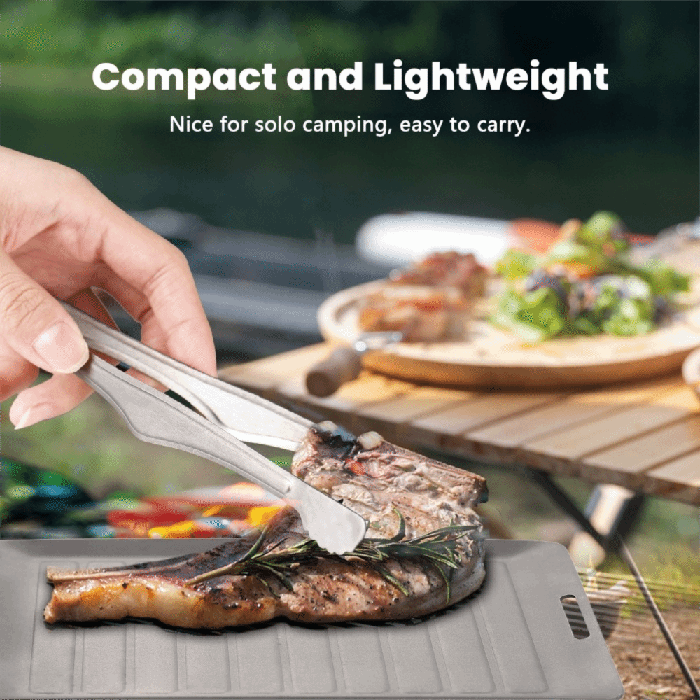 Durable Titanium Camping Grill - مراجعة Camping Cooking Pan وسعره