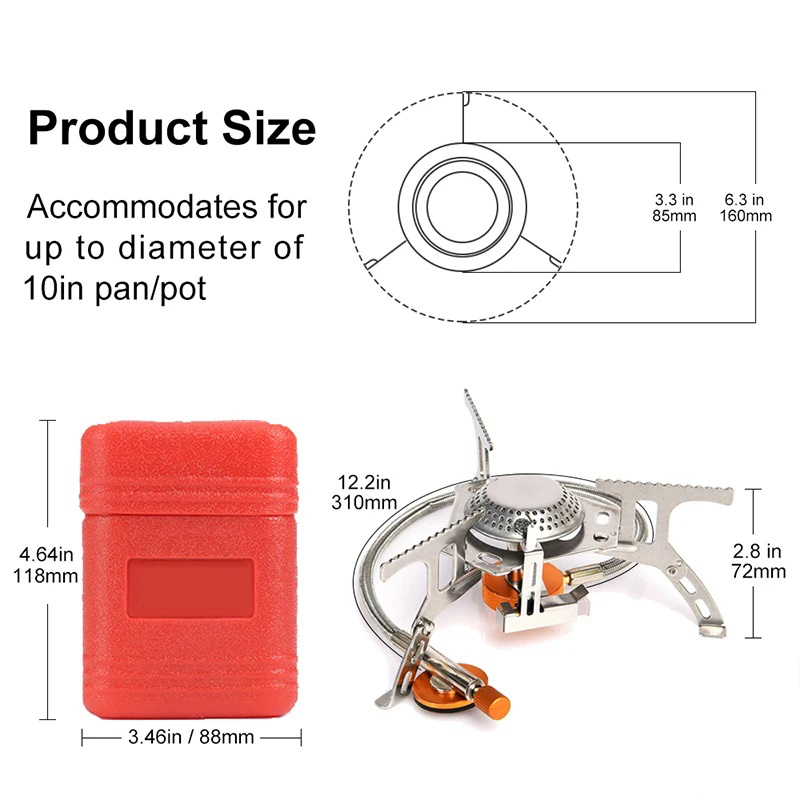 Camping Gas Stove Portable Fol - مراجعة Camping Cooking No Gas وسعره