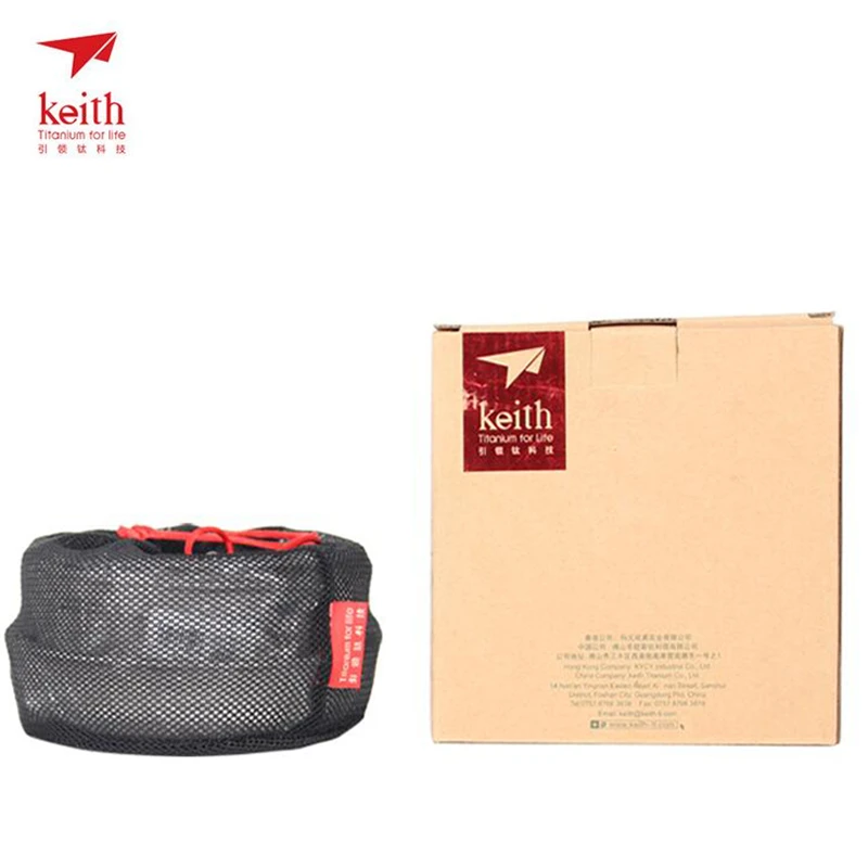 Keith 3PCS Titanium Cookware P - مراجعة Camping Cooking Set Large وسعره
