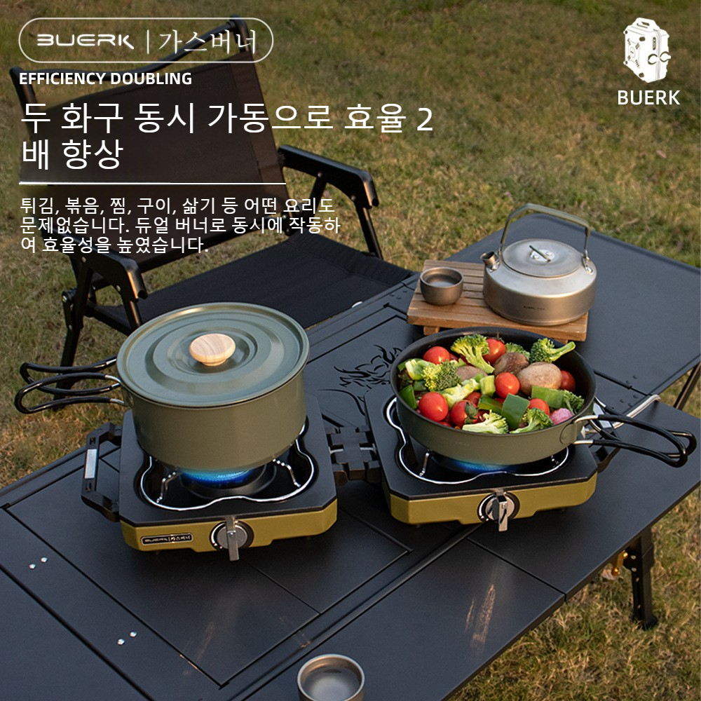 Camping Stove Double Burner Po - مراجعة Camping Double Cooking Stove وسعره