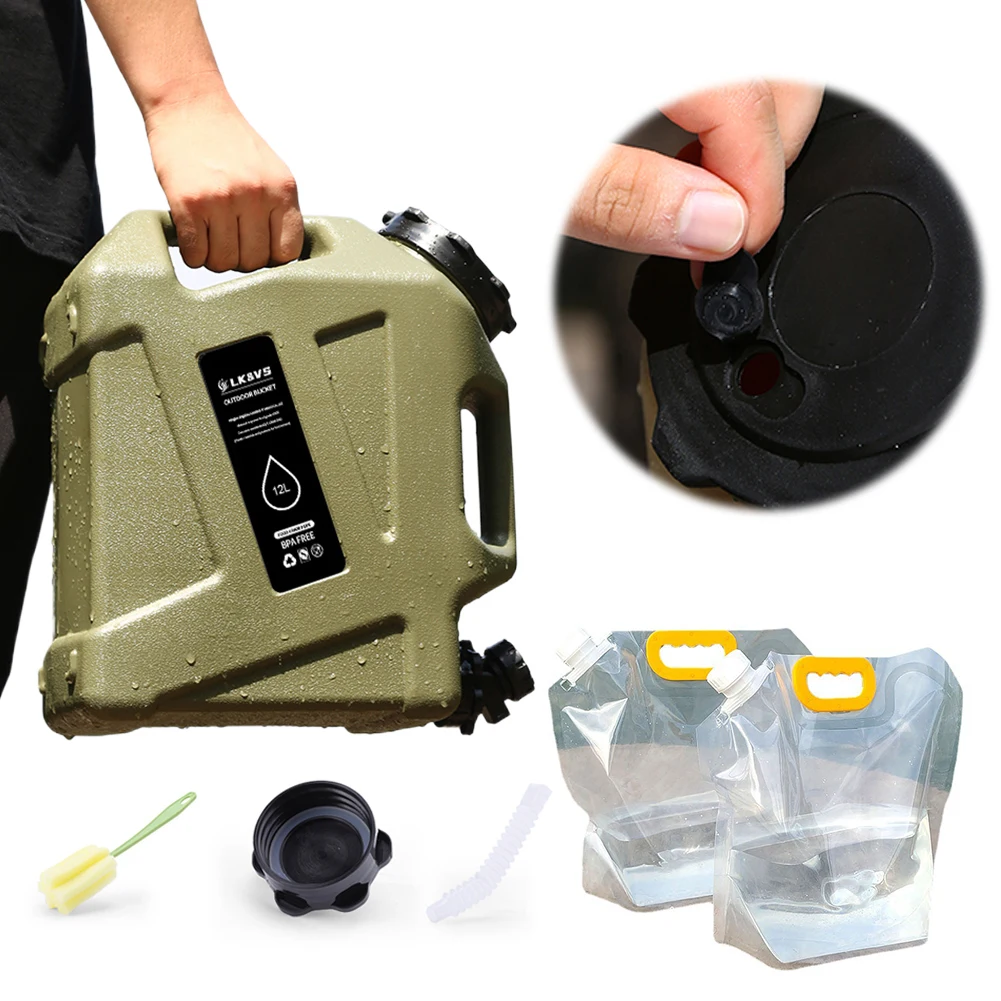 11/12/18.5L Water Bucket Large - مراجعة Camping Cooking And Drinking وسعره