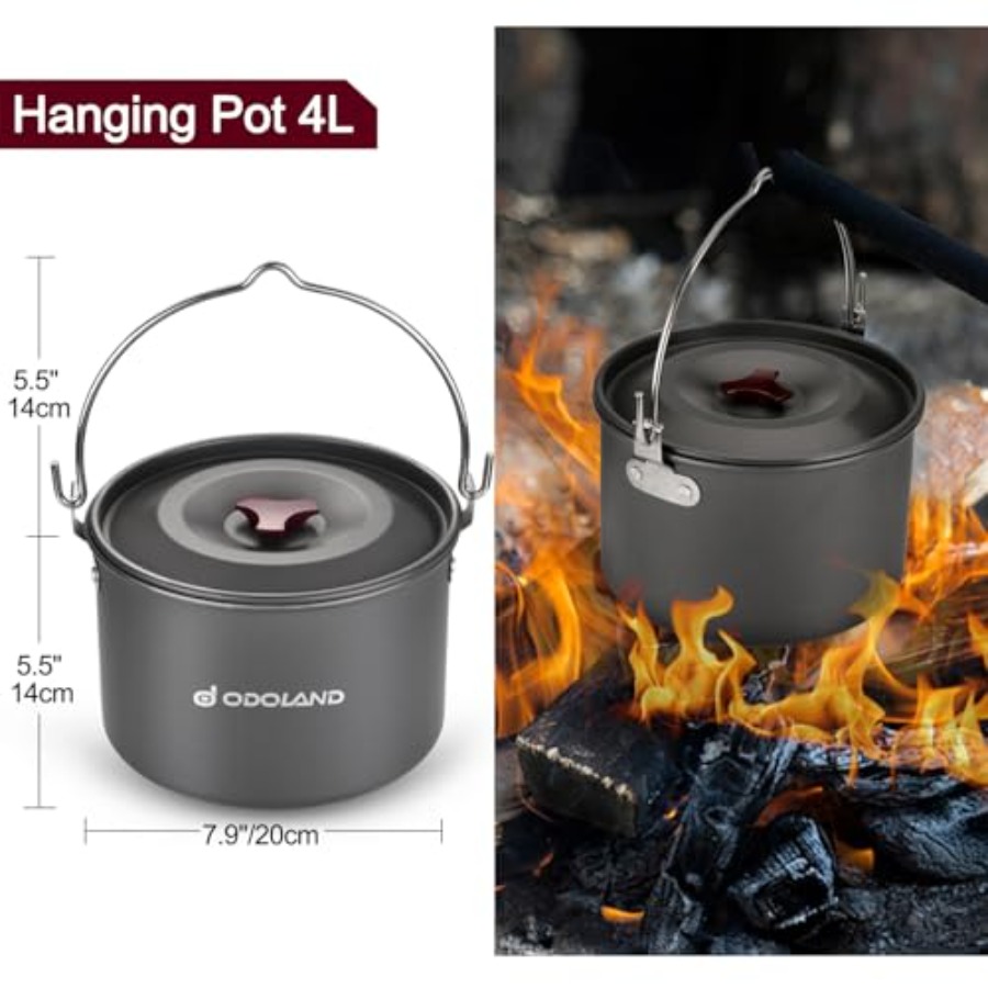 22pcs Camping Cookware Mess Ki - مراجعة Camping Cooking Mess Kit وسعره