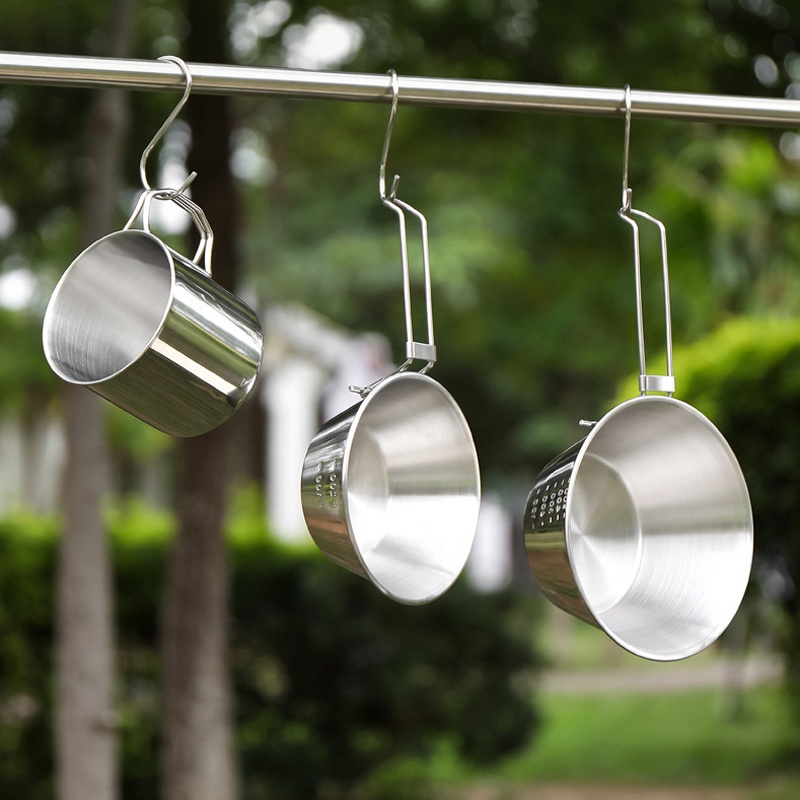 Hot Sale 304 Stainless Steel O - مراجعة Camping Cooking Mess Kit وسعره