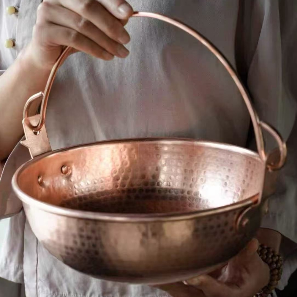 Vintage Copper Hanging Pot,Out - مراجعة Camping Cooking Pot وسعره