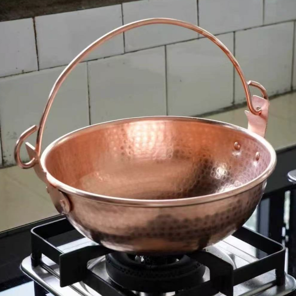 Vintage Copper Hanging Pot,Out - مراجعة Camping Cooking Pot وسعره