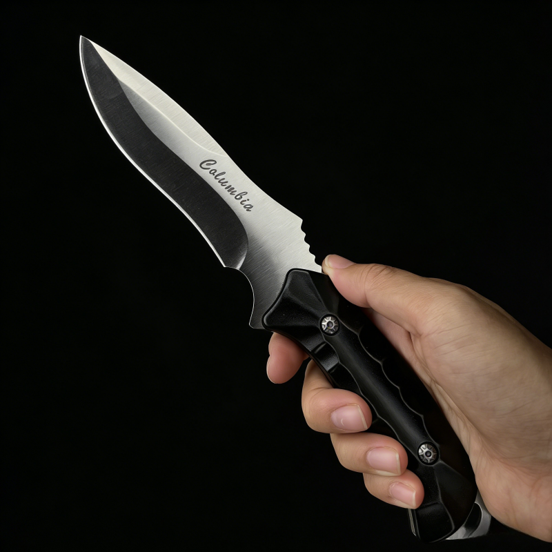 Columbia Fixed Blade Knife wit - مراجعة Camping Cooking Knife With Sheath وسعره