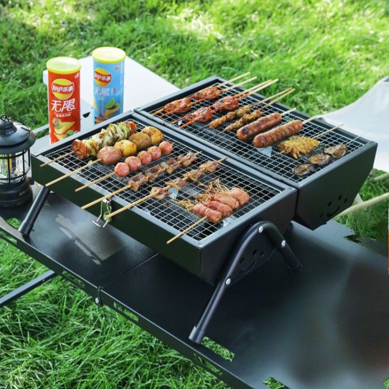 Carbon Steel Barbecue Grill Po - مراجعة Camping Double Cooking Stove وسعره
