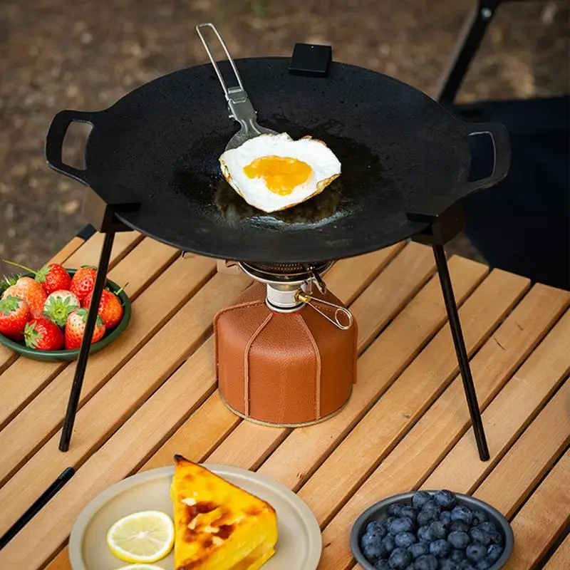 Portable Aluminum Camping Bonf - مراجعة Camping Cooking Tripod وسعره