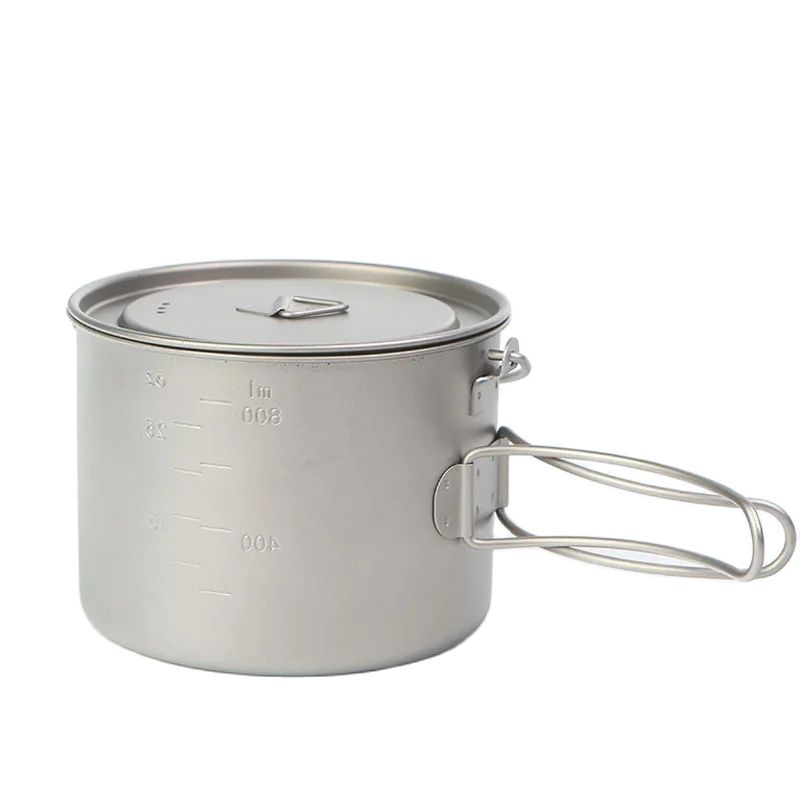 Outdoor Picnic Titanium Cookin - مراجعة Camping Cooking Set Large وسعره