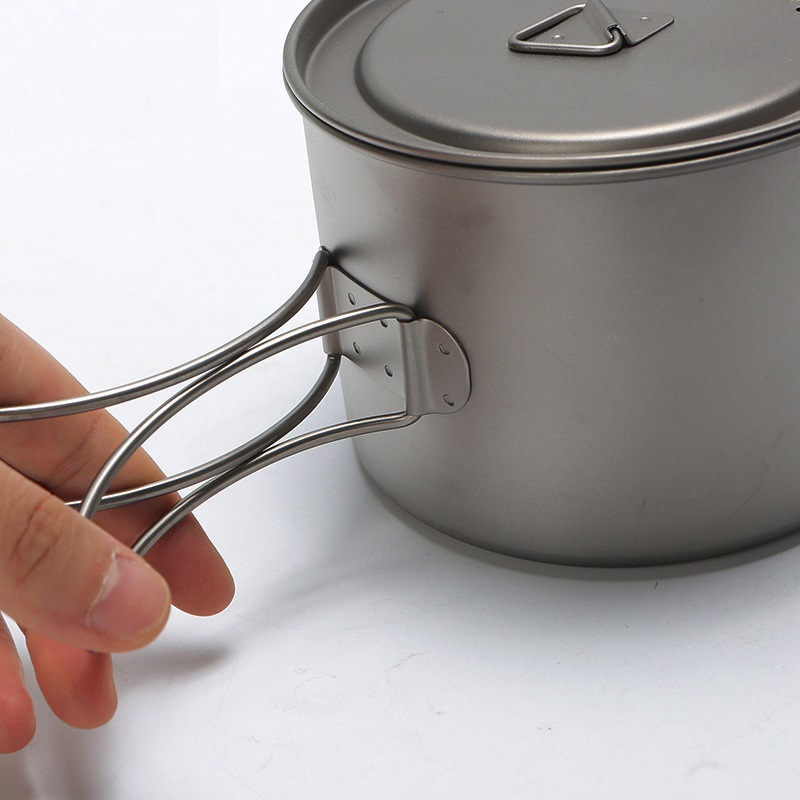 Outdoor Picnic Titanium Cookin - مراجعة Camping Cooking Set Large وسعره