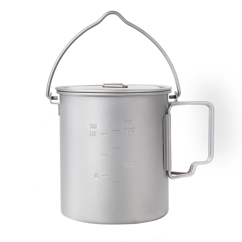Outdoor Picnic Titanium Cookin - مراجعة Camping Cooking Set Large وسعره