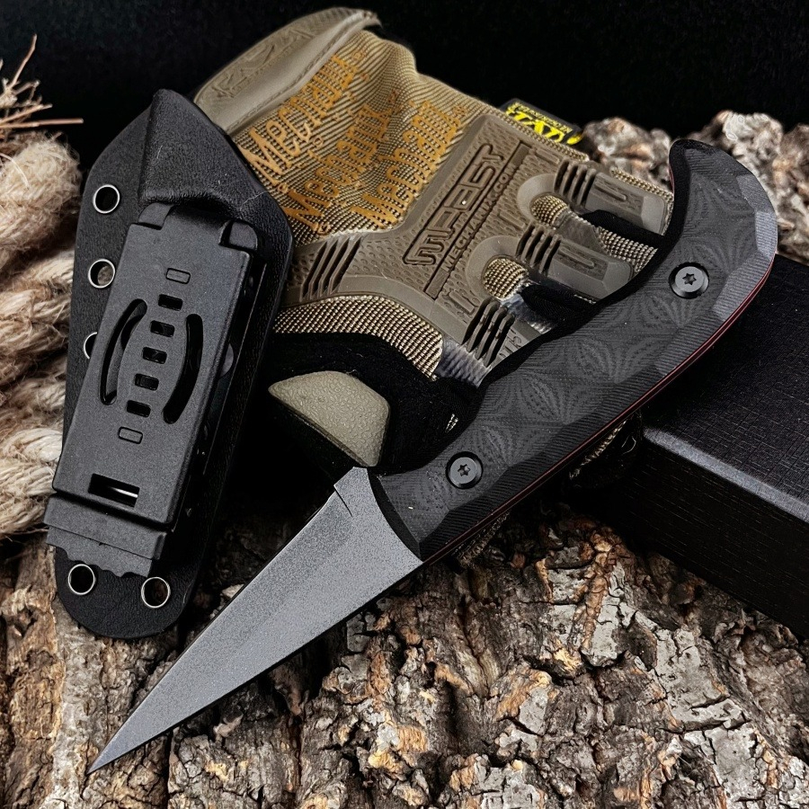 Handmade G10 Handle Outdoor Ca - مراجعة Camping Cooking Knife With Sheath وسعره