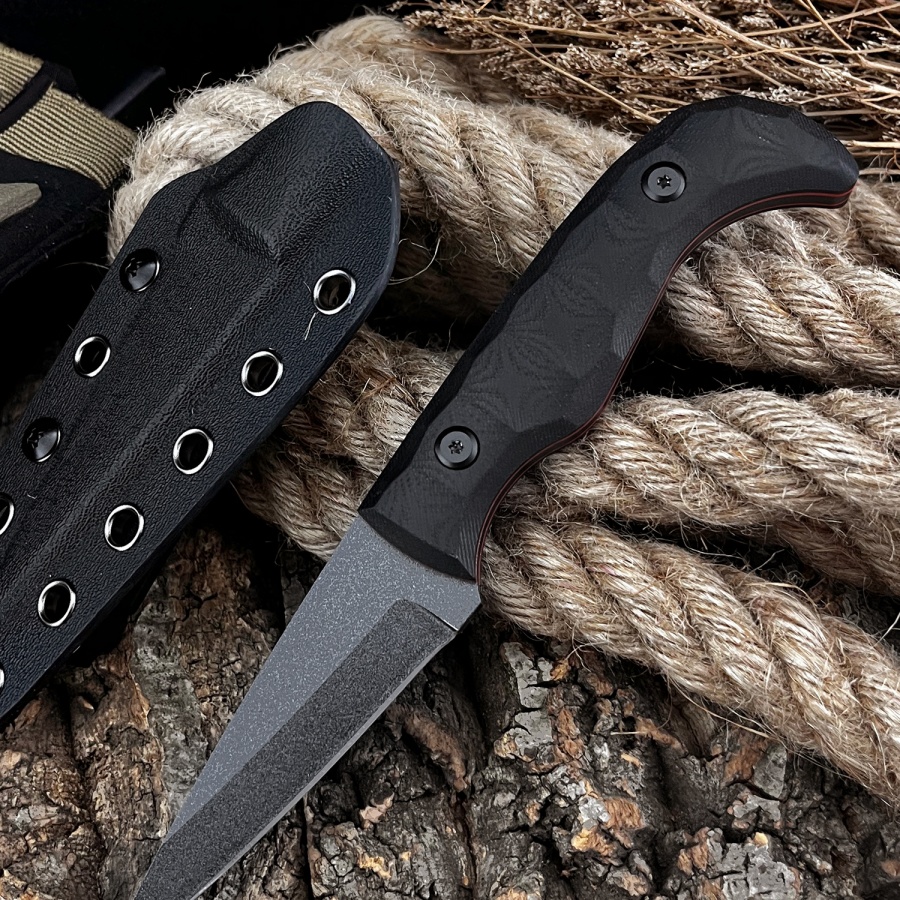 Handmade G10 Handle Outdoor Ca - مراجعة Camping Cooking Knife With Sheath وسعره