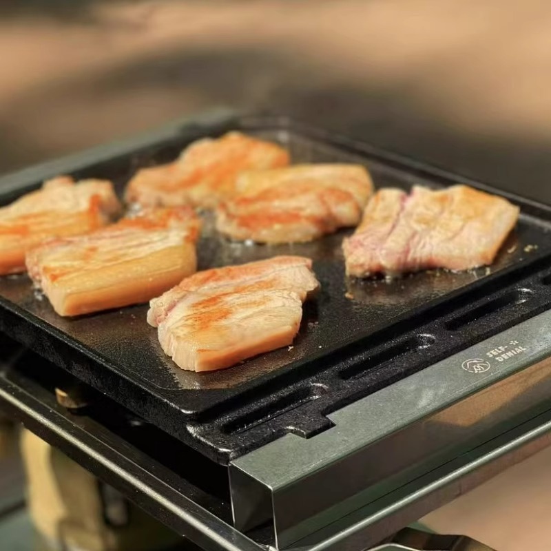 Outdoor Barbecue Grill Plate f - مراجعة Camping Cooking Griddle وسعره
