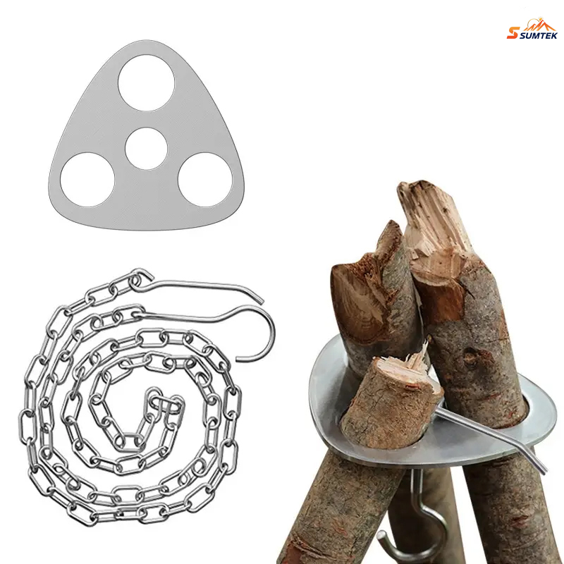 Stainless Steel Portable Campi - مراجعة Camping Cooking Tripod وسعره