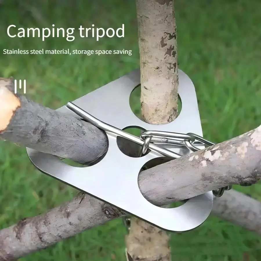 Stainless Steel Portable Campi - مراجعة Camping Cooking Tripod وسعره