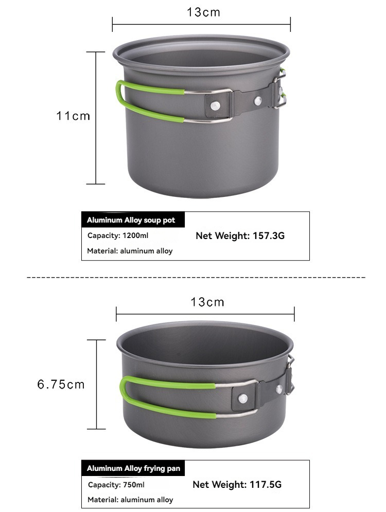 BRS-T15A Camping Cookware Mess - مراجعة Camping Cooking Mess Kit وسعره