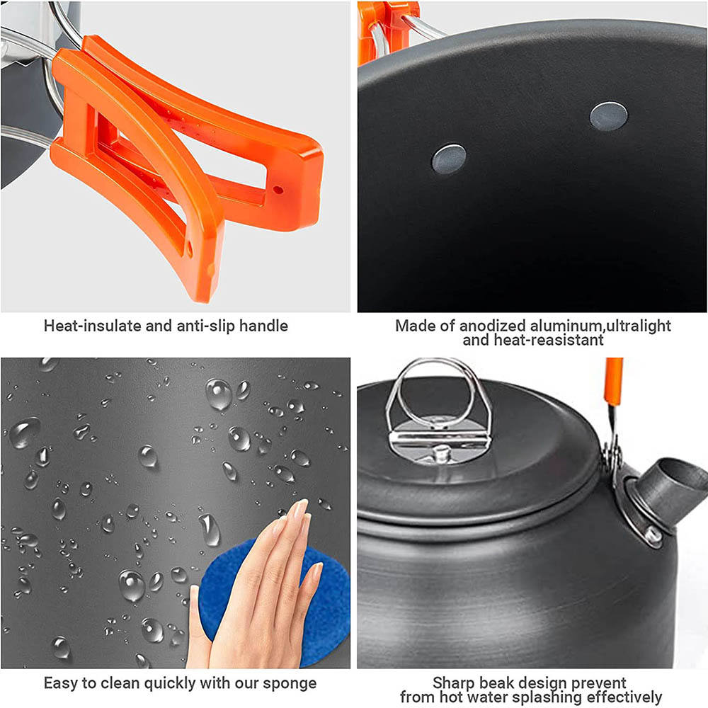 1pcs/1set Camping Cookware Kit - مراجعة Camping Cooking Roll وسعره