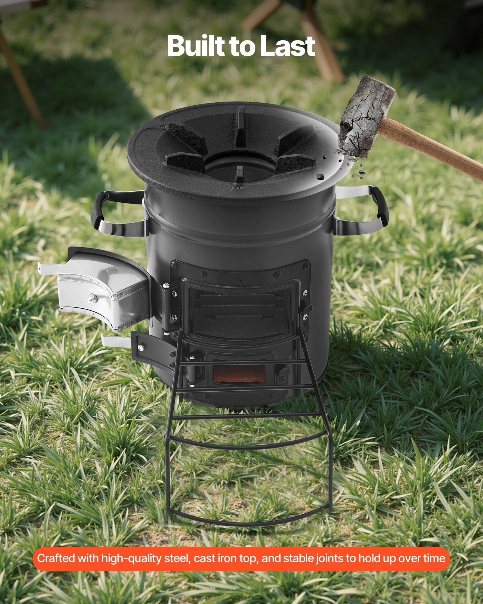 Outdoor Portable Rocket Stove  - مراجعة Camping Double Cooking Stove وسعره