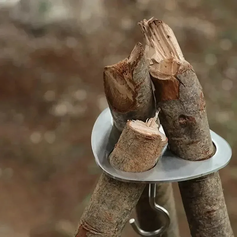 1pc Camping Hanging Tripod W/  - مراجعة Camping Cooking Tripod وسعره