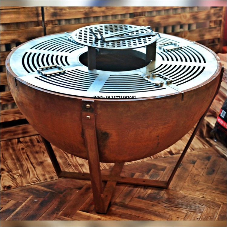 Barbecue Grill Camping Fire Pi - مراجعة Camping Cooking Fire Pit وسعره