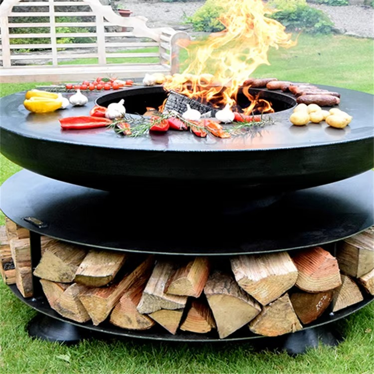 Barbecue Grill Camping Fire Pi - مراجعة Camping Cooking Fire Pit وسعره