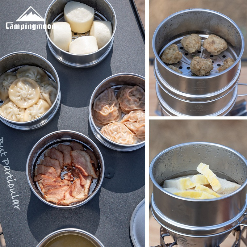 CAMPINGMOON Outdoor Camping Pi - مراجعة Camping Cooking Dishes وسعره