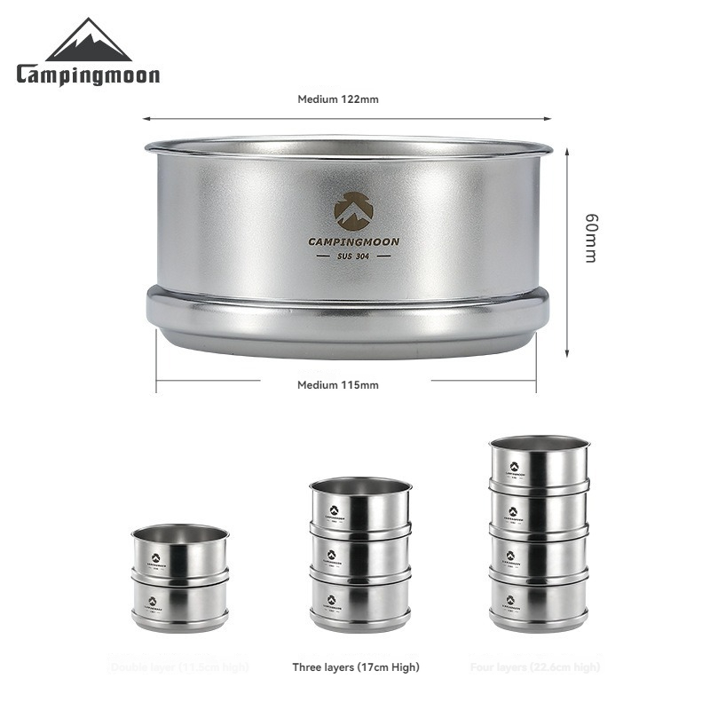 CAMPINGMOON Outdoor Camping Pi - مراجعة Camping Cooking Dishes وسعره
