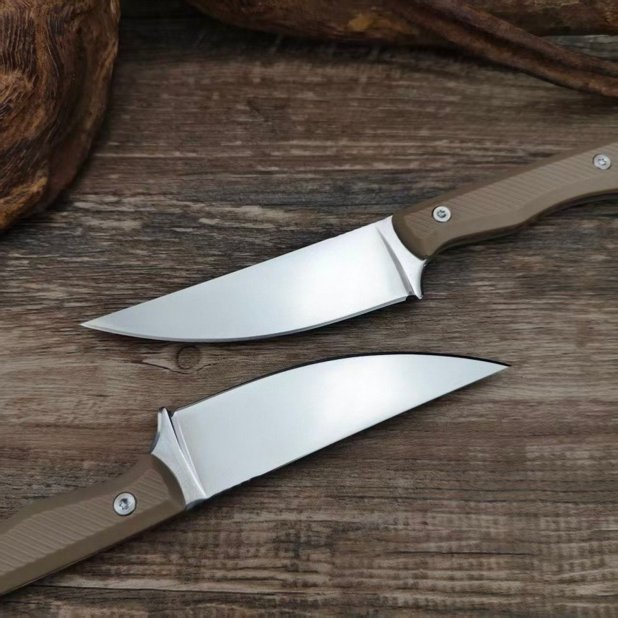 1PC High-quality Outdoor Campi - مراجعة Camping Cooking Knife With Sheath وسعره