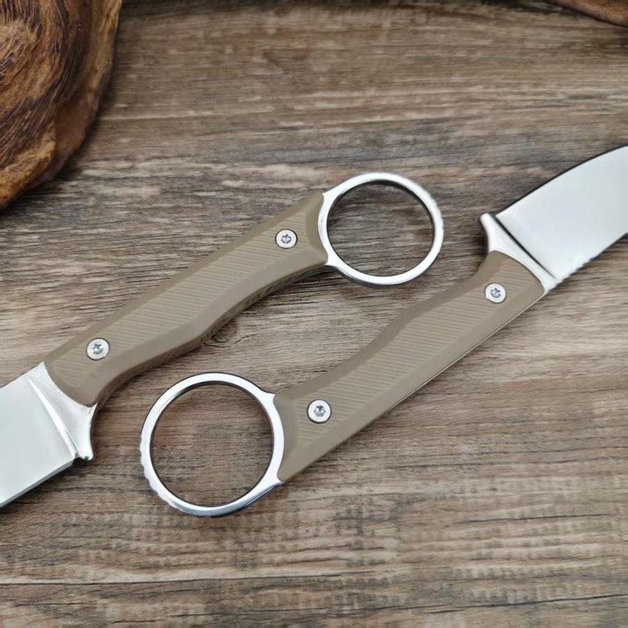 1PC High-quality Outdoor Campi - مراجعة Camping Cooking Knife With Sheath وسعره