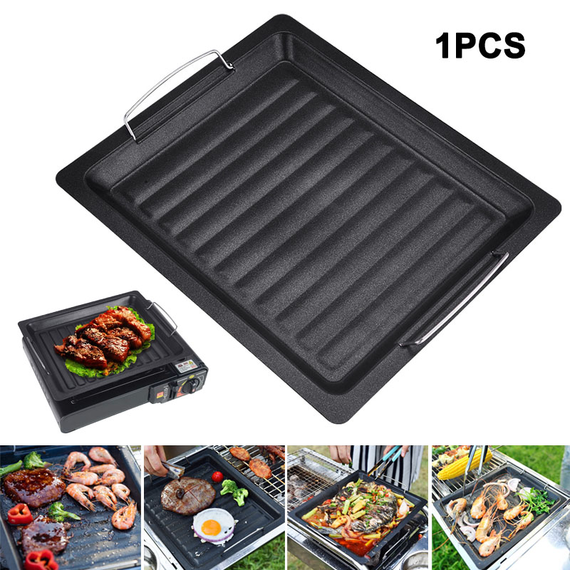 Outdoors Thick Square Grill Pa - مراجعة Camping Cooking Griddle وسعره
