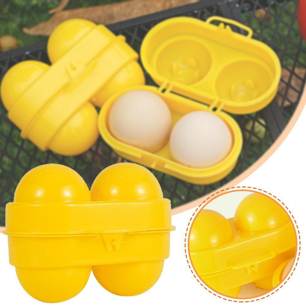 2 Grid Egg Storage Box Contain - مراجعة Camping Cooking Cover وسعره